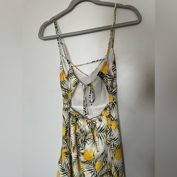 Lush white dress with lemon print, small - Picture 5 of 14